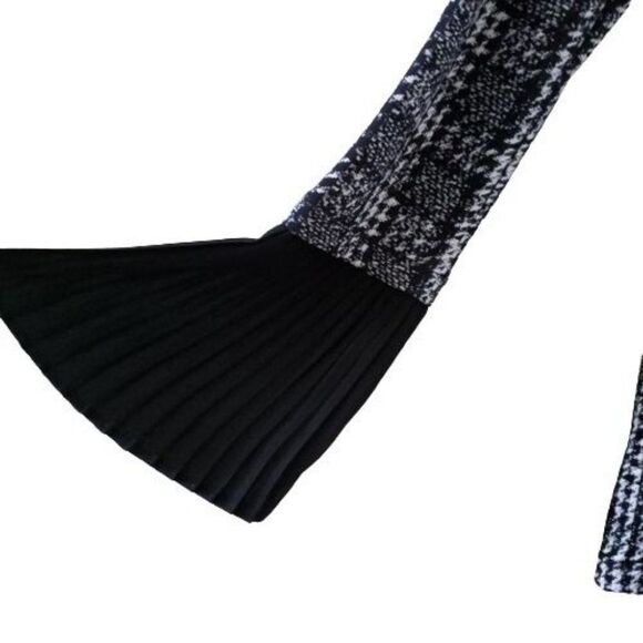 Michael Kors black and white long sleeve top blouse tee small - Picture 3 of 8